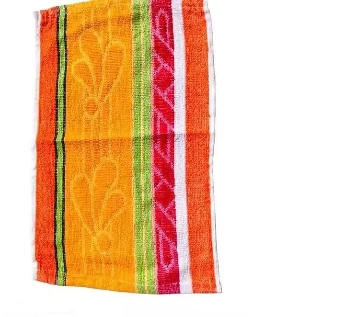 Colourful Cotton Napkins, 10x16 Inches, Multipack of 10, Floral Pattern