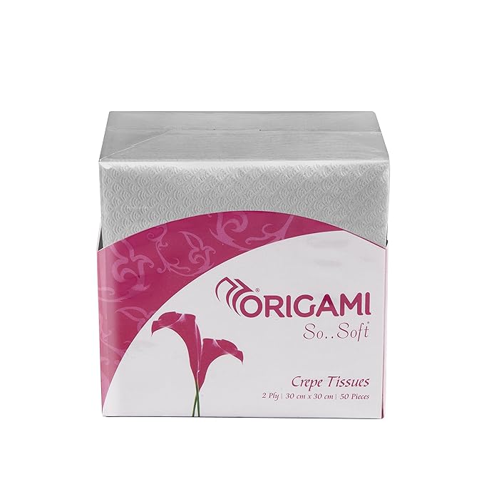 2 Ply Tissue Paper Napkins for Dining Table - Pack of 6 (50 Pulls Per Pack, 300 Sheets)