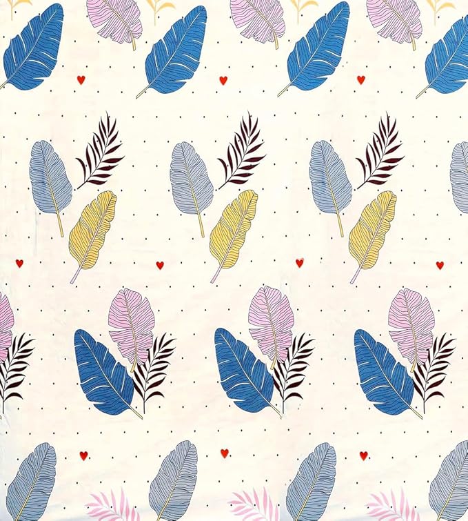 BAPA SITARAM CREATION 100% Cotton Feel Double Bed Bedsheet Set (90 x 90 Inches)