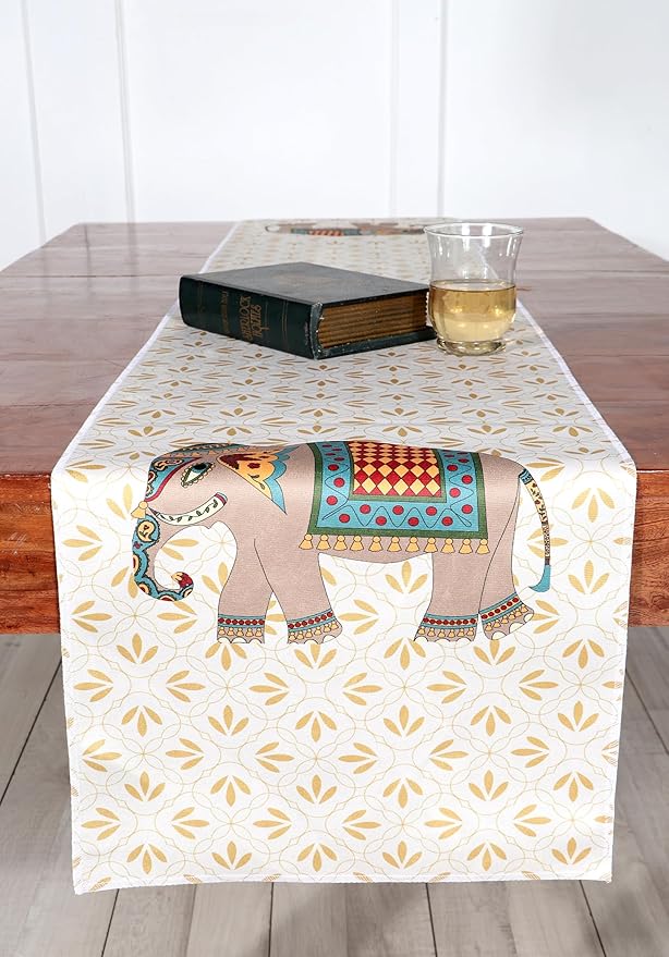 Home Premium Table Runner – Soft European-Standard Fabric, Elegant Soft Feel(13x72 Inch, Gaja)