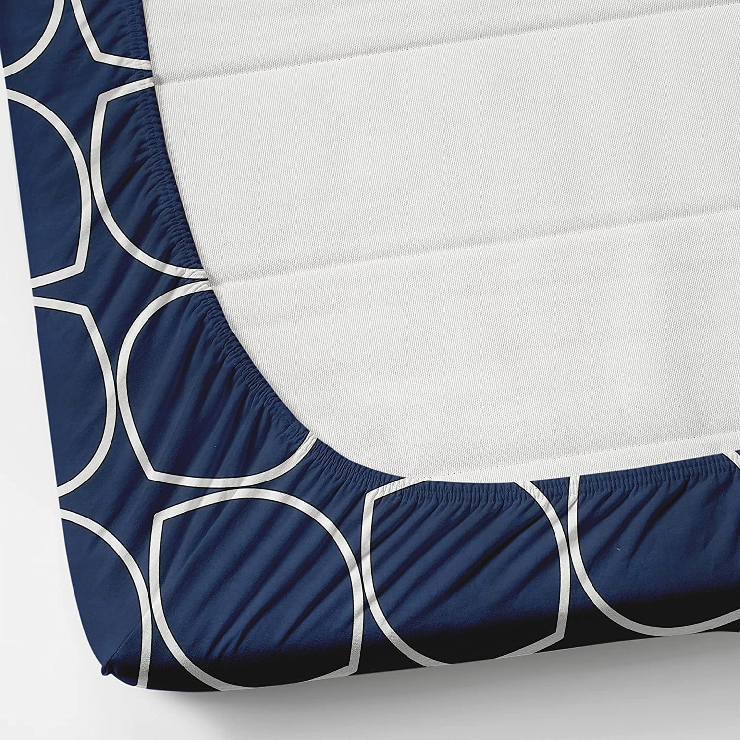 BAPA SITARAM CREATION Supersoft Cotton Feel Glace Cotton Elastic Fitted Printed Queen Size Double Bed Bedsheet wih 2 Pillow Cover (60x78, Cadet Blue)