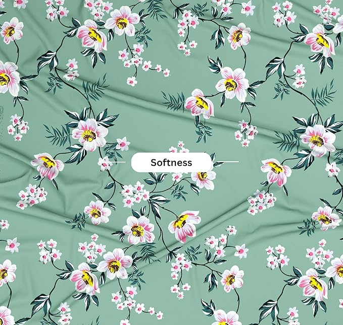 BAPA SITARAM CREATION 100% Cotton Feel Double Bed Bedsheet Set (90 x 90 Inches)