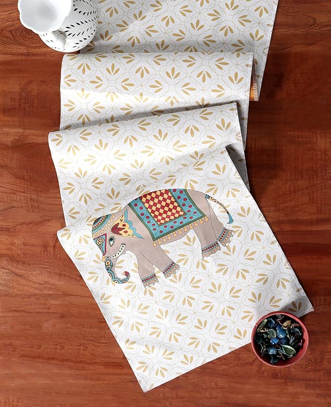 Home Premium Table Runner – Soft European-Standard Fabric, Elegant Soft Feel(13x72 Inch, Gaja)