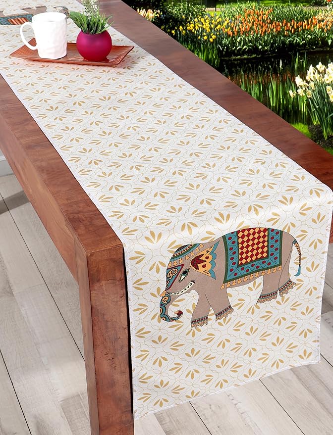 Home Premium Table Runner – Soft European-Standard Fabric, Elegant Soft Feel(13x72 Inch, Gaja)