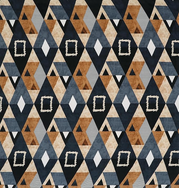 BAPA SITARAM CRAETION Glace Cotton Fitted 1 Bedsheet King Size (72x78) Cotton Feel  2 Pillow Covers (17x27)  Fits Up to 8 Mattress  200-220 TC  Printed Double Bed Sheet Set